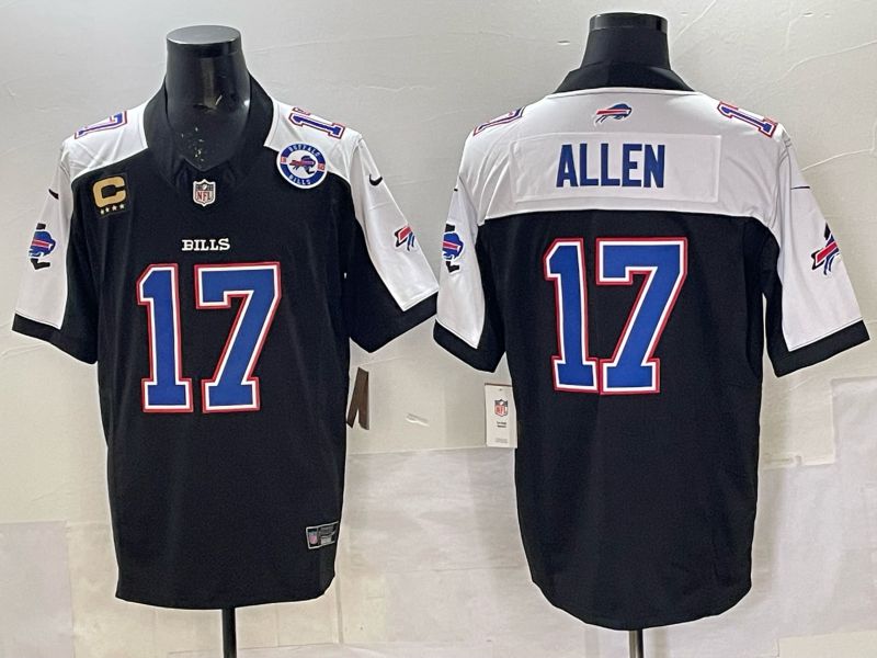 Men Buffalo Bills #17 Josh Allen Nike Black 2025 Limited NFL Jersey 04->buffalo bills->NFL Jersey